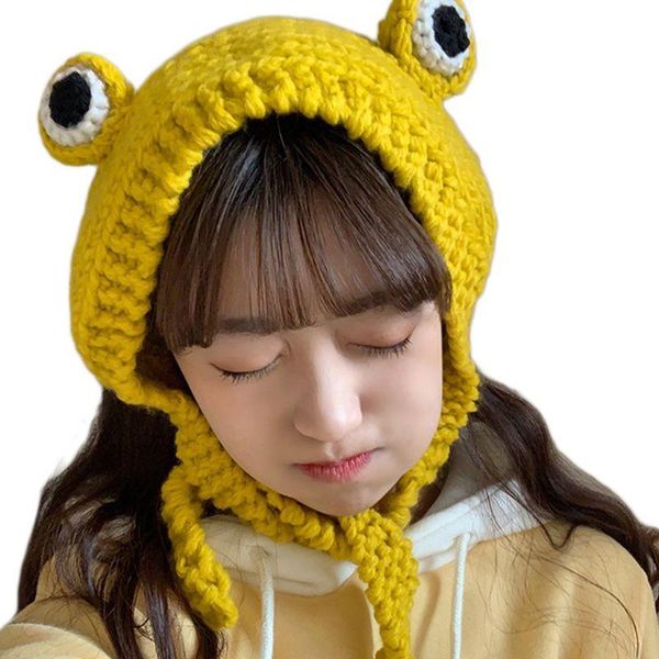 cute frog eye weave knit skullies beanie hat solid color winter warm earflap cap u90e, Blue;gray
cute frog eye weave knit skullies beanie hat solid color winter warm earflap cap u90e, Blue;gray