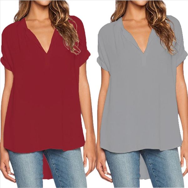 femininas blusas 2020 summer women v neck short sleeve chiffon tees shirt fashion casual wild female tee, White
femininas blusas 2020 summer women v neck short sleeve chiffon tees shirt fashion casual wild female tee, White