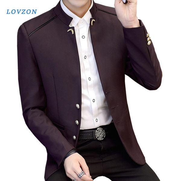 new fashion stand collar full sleeve man casual blazer marry blazer men formal work slim blazer for spring autumn winter, White;black
new fashion stand collar full sleeve man casual blazer marry blazer men formal work slim blazer for spring autumn winter, White;black
