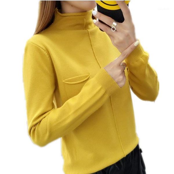 fashion autumn winter women knitted sweater pullovers half-collar with pockets female short bottom sweater thin 2018 new cq22591, White;black
fashion autumn winter women knitted sweater pullovers half-collar with pockets female short bottom sweater thin 2018 new cq22591, White;black