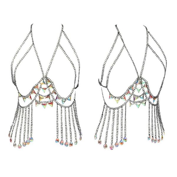 bra crystal belt waist tassel body chain sequins colourful harajuku boho girl jewelry dance clothing rave harness plus size t200508, Silver
bra crystal belt waist tassel body chain sequins colourful harajuku boho girl jewelry dance clothing rave harness plus size t200508, Silver