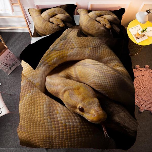 3d snake printed quilt duvet cover set animal bedding sets luxury bedclothes single double king size
3d snake printed quilt duvet cover set animal bedding sets luxury bedclothes single double king size