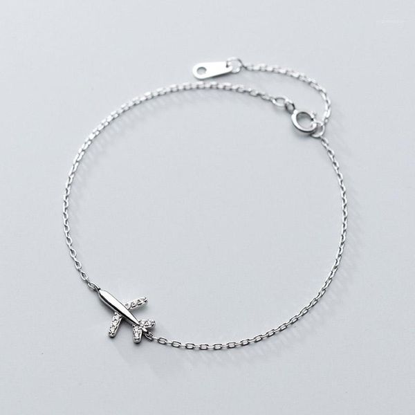 100% solid real 925 sterling silver plane bracelet fashion women jewelry with cz bracelet 15.5cm for teen girls lady gift1, Black
100% solid real 925 sterling silver plane bracelet fashion women jewelry with cz bracelet 15.5cm for teen girls lady gift1, Black