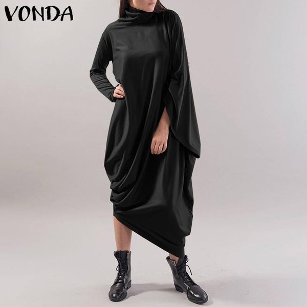 autumn winter women sweater dress casual long sleeve solid turtleneck dresses vonda loose pullover baggy sleeve elegant robe, Black;gray
autumn winter women sweater dress casual long sleeve solid turtleneck dresses vonda loose pullover baggy sleeve elegant robe, Black;gray
