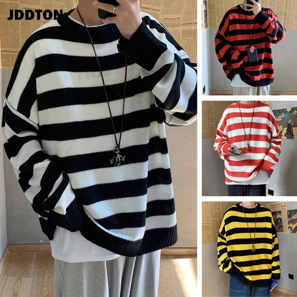 jddton mens stripe sweater casual loog sleeve patchwork sweater loose coat streetwear autumn pullover male fashion clothes je380, White;black
jddton mens stripe sweater casual loog sleeve patchwork sweater loose coat streetwear autumn pullover male fashion clothes je380, White;black