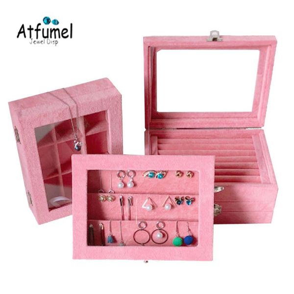 pink velvet jewelry carry case with glass lid jewelry ring earring display storage box holder ring diamond necklace box, Pink;blue
pink velvet jewelry carry case with glass lid jewelry ring earring display storage box holder ring diamond necklace box, Pink;blue