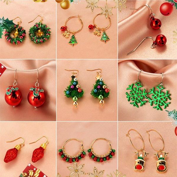 stud creative simple happy holiday jewelry snowman snowflake ring bell earrings for women feature namour charm gift all seasons, Golden;silver
stud creative simple happy holiday jewelry snowman snowflake ring bell earrings for women feature namour charm gift all seasons, Golden;silver