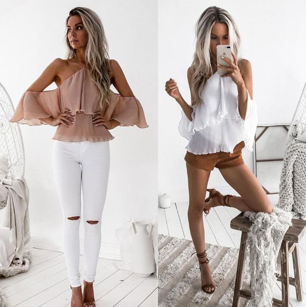 new 2021 fashion womens off the shoulder ruffles blouse summer ladies blouses casual stretch shirts, White
new 2021 fashion womens off the shoulder ruffles blouse summer ladies blouses casual stretch shirts, White