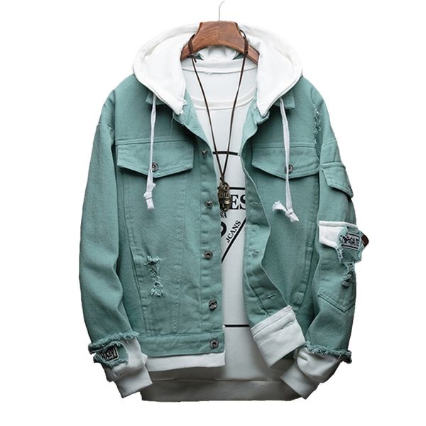 isurvivor men spring autumn patchwork denim jeans jackets coats male casual fashion slim fit hooded jackets cardigans 201218, Black;brown
isurvivor men spring autumn patchwork denim jeans jackets coats male casual fashion slim fit hooded jackets cardigans 201218, Black;brown