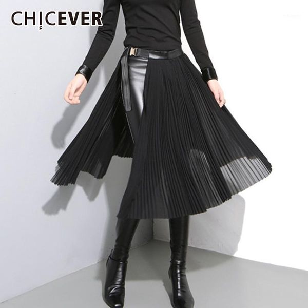 chicever streetwear ruched skirt for women patchwork high waist removable lace up elegant skirts female fashion clothes 2020 new1, Black
chicever streetwear ruched skirt for women patchwork high waist removable lace up elegant skirts female fashion clothes 2020 new1, Black