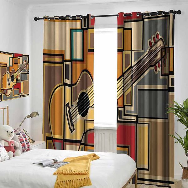 thermal insulated room darkening window shade funky fractal geometric square shaped background with acoustic guitar figure art curtain
thermal insulated room darkening window shade funky fractal geometric square shaped background with acoustic guitar figure art curtain