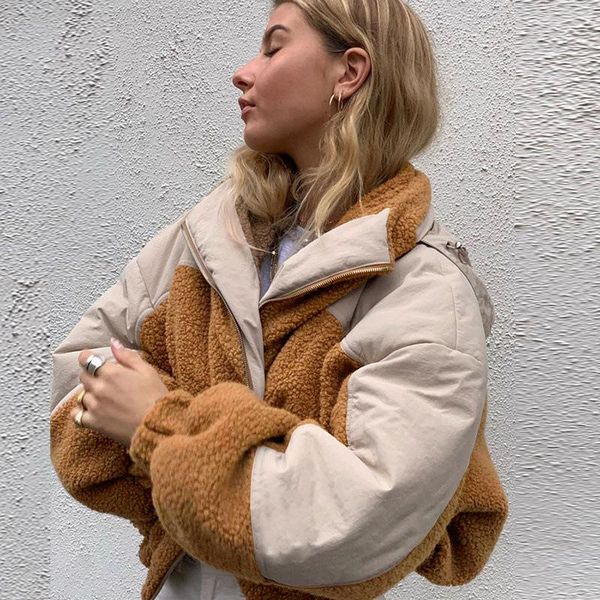 patchwork lamb fuax fur puffer parka women casual fashion hooded jacket female autumn warm zip up bear coat winter, Black;brown
patchwork lamb fuax fur puffer parka women casual fashion hooded jacket female autumn warm zip up bear coat winter, Black;brown