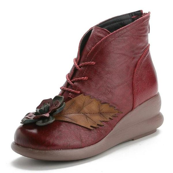 boots 2021 high end flower autumn winter shoes fashion women genuine leather flat wedges wear warm snow, Black
boots 2021 high end flower autumn winter shoes fashion women genuine leather flat wedges wear warm snow, Black