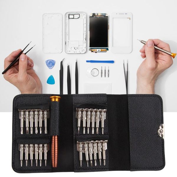 25 in 1 multifunctional precision manual screwdriver drill bits set repair tools kit with leather bag for phone laptop
25 in 1 multifunctional precision manual screwdriver drill bits set repair tools kit with leather bag for phone laptop