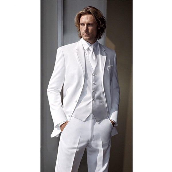 men's suits & blazers white grooms men 2021 custom made wedding for suit with pants notch lapel two buttons jacket+pants+tie +vest, White;black
men's suits & blazers white grooms men 2021 custom made wedding for suit with pants notch lapel two buttons jacket+pants+tie +vest, White;black