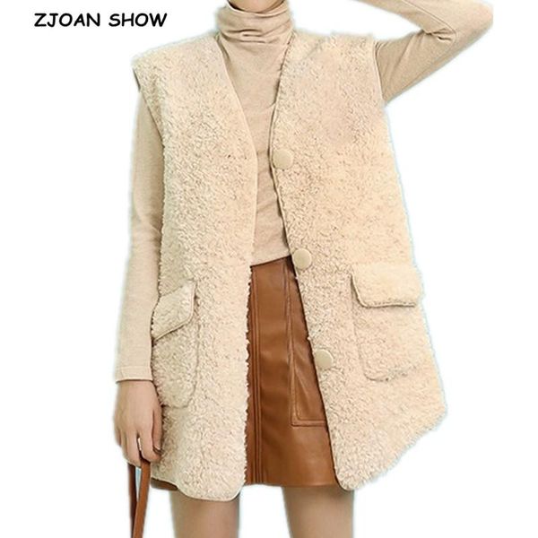 winter v neck hairy shaggy faux fur teddy sleeveless coat mid long vest women pockets fur waistcoat outwear beige coffee black
winter v neck hairy shaggy faux fur teddy sleeveless coat mid long vest women pockets fur waistcoat outwear beige coffee black