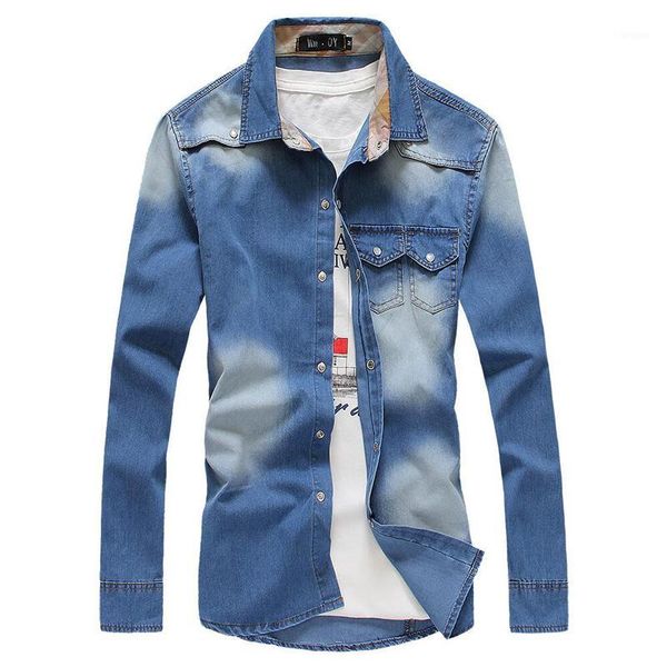 men's cowboy shirts 2016 fashion stitching denim shirt casual long sleeved men jeans shirts size s-2xl1, White;black
men's cowboy shirts 2016 fashion stitching denim shirt casual long sleeved men jeans shirts size s-2xl1, White;black