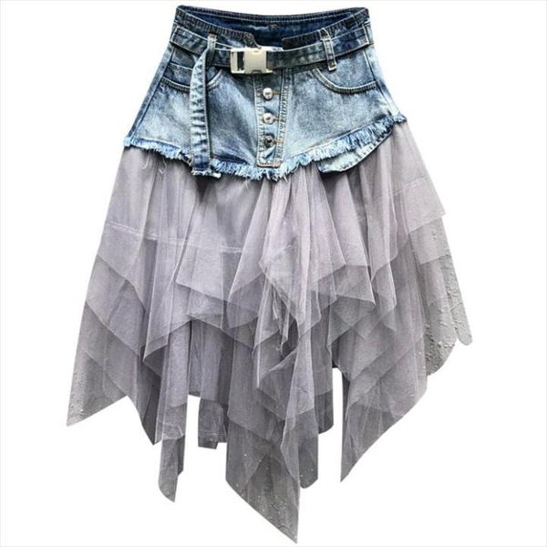 fashion women denim skirt plus size 2021 summer new arrival jeans a line mesh patchwork skirt drop shipping, Black
fashion women denim skirt plus size 2021 summer new arrival jeans a line mesh patchwork skirt drop shipping, Black