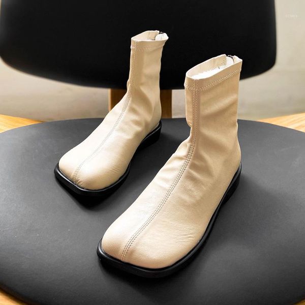 boots deat 2021 spring autumn fashion casual square head thin solid color leather single shoes women short cool sf4311, Black
boots deat 2021 spring autumn fashion casual square head thin solid color leather single shoes women short cool sf4311, Black