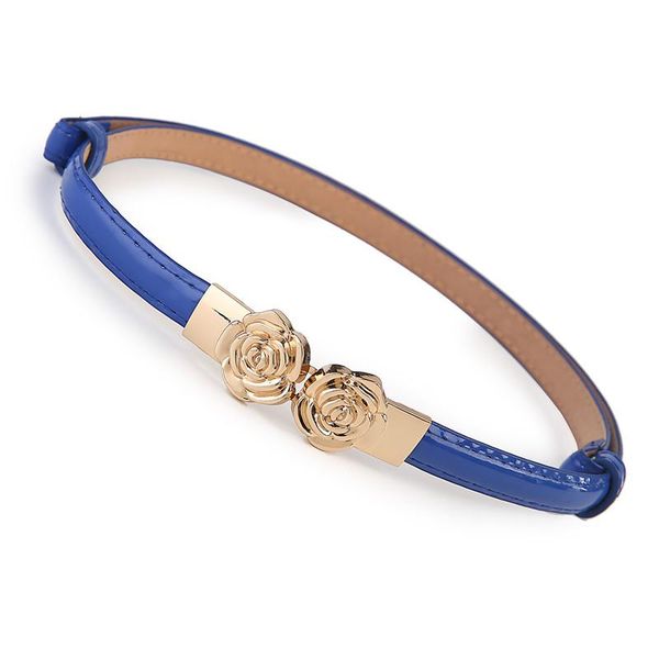 women luxury patent leather belt fashion design black red thin adjust waistband party gold fish buckle rose flower hasp girl sqchve, Black;brown
women luxury patent leather belt fashion design black red thin adjust waistband party gold fish buckle rose flower hasp girl sqchve, Black;brown