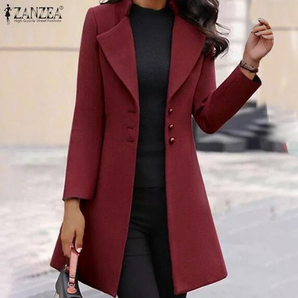 zanzea women autumn long sleeve solid slim coats casual elegant office work buttons down woolen jackets outwear overcoats 5xl, Black;brown
zanzea women autumn long sleeve solid slim coats casual elegant office work buttons down woolen jackets outwear overcoats 5xl, Black;brown