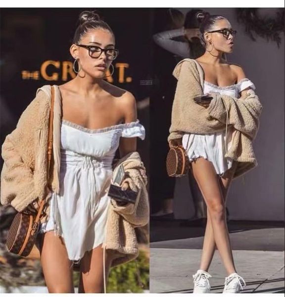 winter warm female faux fur lambswool teddy coats hooded women's outerwear clothing ladies artificial short jacket autumn, Black
winter warm female faux fur lambswool teddy coats hooded women's outerwear clothing ladies artificial short jacket autumn, Black