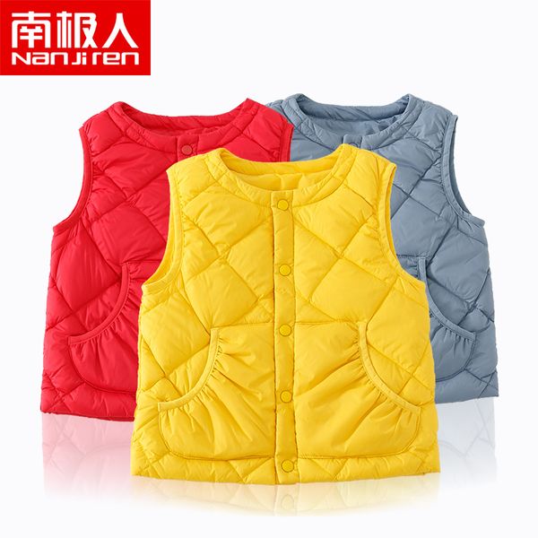 antarctic children's baby autumn winter down vest inside outside jacket for boys and girls to keep warm, Blue;gray
antarctic children's baby autumn winter down vest inside outside jacket for boys and girls to keep warm, Blue;gray