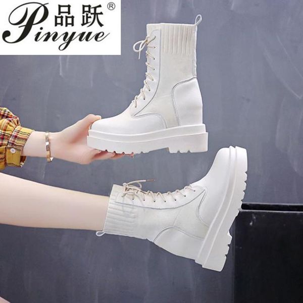 boots comfortable rubber platform knitting socks round toe pu ankle for women casual lace-up shoes woman, Black
boots comfortable rubber platform knitting socks round toe pu ankle for women casual lace-up shoes woman, Black