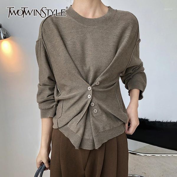 vgh ruched casual sweater for women o neck long sleeve asymmetrical design knitted sweaters female fashion clothing 2020 autumn1, White;black
vgh ruched casual sweater for women o neck long sleeve asymmetrical design knitted sweaters female fashion clothing 2020 autumn1, White;black