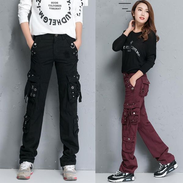 plus size multi-pocket cargo pants women loose straight military combat trousers denim baggy pants pantalon femme clothing, Black;white
plus size multi-pocket cargo pants women loose straight military combat trousers denim baggy pants pantalon femme clothing, Black;white