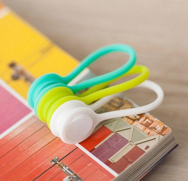 3 / pack magnet cute earphone cable clips holder korean kawaii, cable winder accessory organize sqclcp new_dhbest