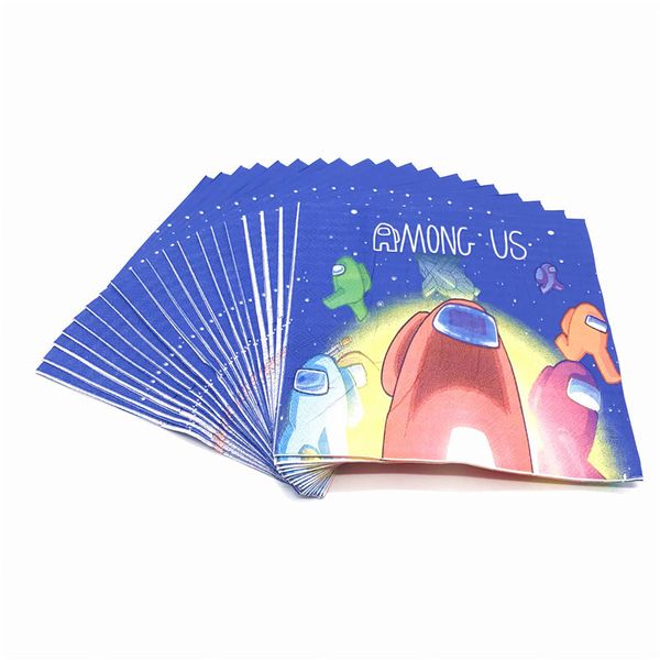 among us party things cartoon party decoration paper napkins 20pcs/set baby shower birthday decors kids party supplies 30sets
among us party things cartoon party decoration paper napkins 20pcs/set baby shower birthday decors kids party supplies 30sets