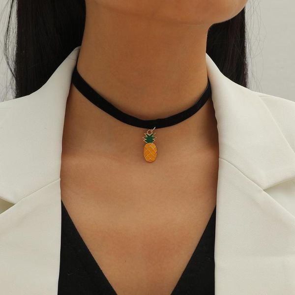 chains chic black velvet pineapple pendant alloy choker necklace simple fashion women jewelry accessories, Silver
chains chic black velvet pineapple pendant alloy choker necklace simple fashion women jewelry accessories, Silver