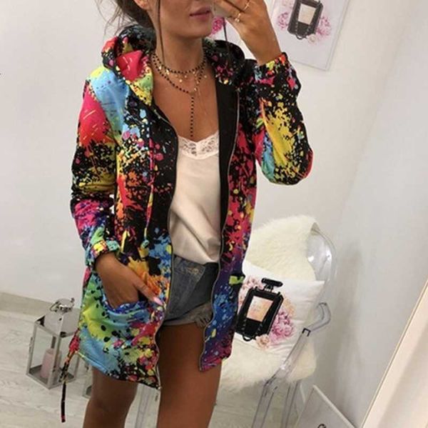 women's long sleeve hooded colorful windbreaker jacket floral print zipper coat splash-ink, Black;brown
women's long sleeve hooded colorful windbreaker jacket floral print zipper coat splash-ink, Black;brown
