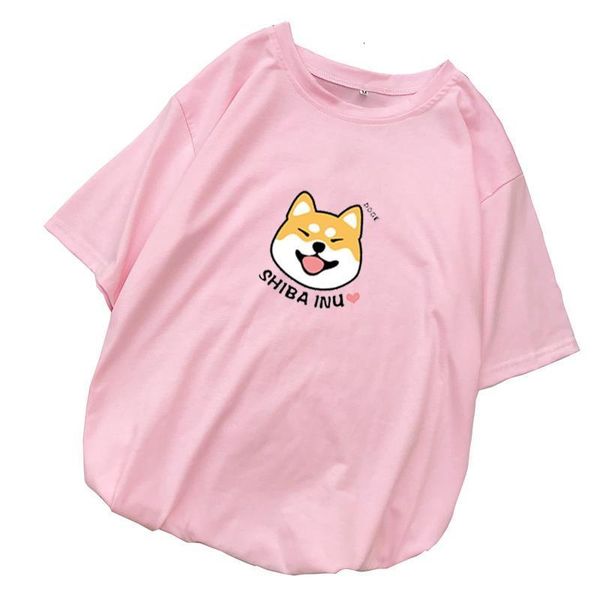women harajuku t shirt kawaii cute shiba inu doge printed tshirt korean style streetwear cotton aesthetic camisas mujer tee, White
women harajuku t shirt kawaii cute shiba inu doge printed tshirt korean style streetwear cotton aesthetic camisas mujer tee, White