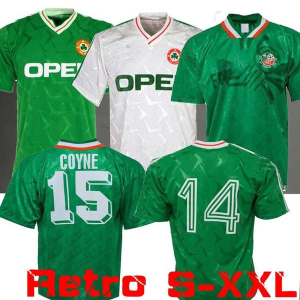 1990 1992 ireland retro soccer jersey 1990 world cup ireland home away classic jersey 90 92 vintage irish sheedy 1994 football shirts, Black;yellow
1990 1992 ireland retro soccer jersey 1990 world cup ireland home away classic jersey 90 92 vintage irish sheedy 1994 football shirts, Black;yellow