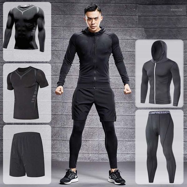 running sets gym men sportswear compression sport suits quick dry clothes sports joggers training fitness tracksuits set1, Black;blue
running sets gym men sportswear compression sport suits quick dry clothes sports joggers training fitness tracksuits set1, Black;blue