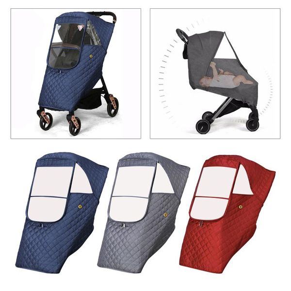 universal warm stroller rain cover windproof protect from rain snow raincoat for pram travel-friendly
universal warm stroller rain cover windproof protect from rain snow raincoat for pram travel-friendly