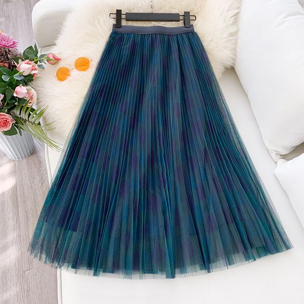 realeft spring summer women vintage mesh patchwork long skirts high waist plaid harajuku tulle a-line mid-calf skirts ladies q1209, Black
realeft spring summer women vintage mesh patchwork long skirts high waist plaid harajuku tulle a-line mid-calf skirts ladies q1209, Black