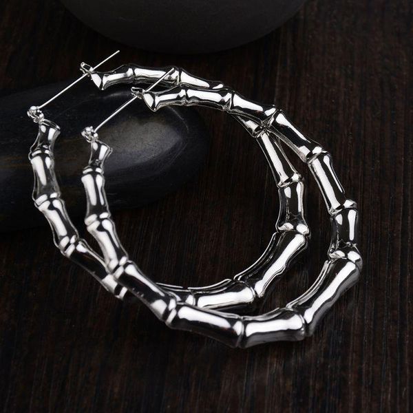 hoop & huggie 2021 punk style big hip hop bamboo earrings gold plate circle for women, Golden;silver
hoop & huggie 2021 punk style big hip hop bamboo earrings gold plate circle for women, Golden;silver