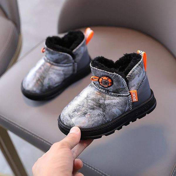 children snow boots baby girl brand plush thicken cotton shoes winter toddler boy waterproof non-slip warm kids shoes botas niña, Black;grey
children snow boots baby girl brand plush thicken cotton shoes winter toddler boy waterproof non-slip warm kids shoes botas niña, Black;grey