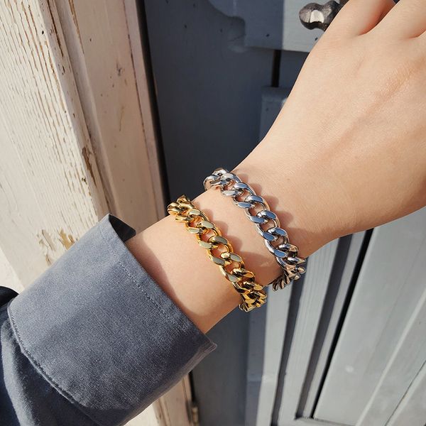 2021 fashion european and american minority cold wind heavy chain gold and silver chain bracelet, Golden;silver
2021 fashion european and american minority cold wind heavy chain gold and silver chain bracelet, Golden;silver