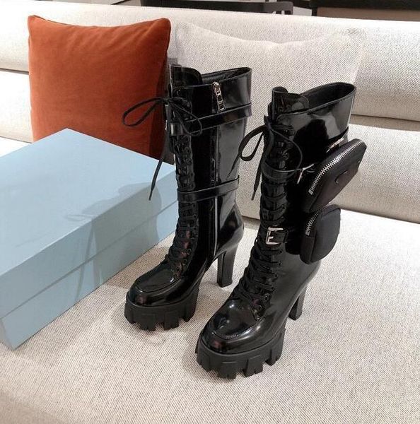 pocket boots platform platform martin women's knight boots women high chunky heel luxury knee boots side zipper patent women dress shoe, Black
pocket boots platform platform martin women's knight boots women high chunky heel luxury knee boots side zipper patent women dress shoe, Black