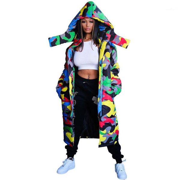 casual winter long coat parkas bubble puffer jacket women's camouflage thick warm hooded zipper long coat jackets for winter1, Black
casual winter long coat parkas bubble puffer jacket women's camouflage thick warm hooded zipper long coat jackets for winter1, Black