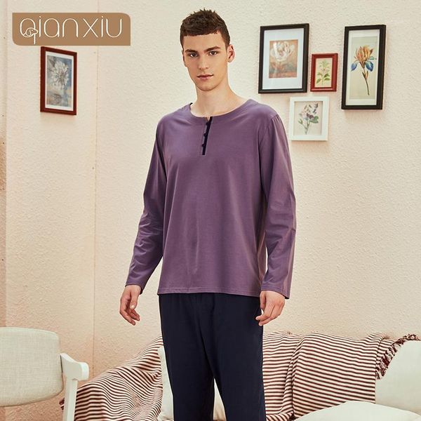 men's long sleeve modal spring and autumn youth middle-aged plus size cotton housewear suit1, Black;brown
men's long sleeve modal spring and autumn youth middle-aged plus size cotton housewear suit1, Black;brown