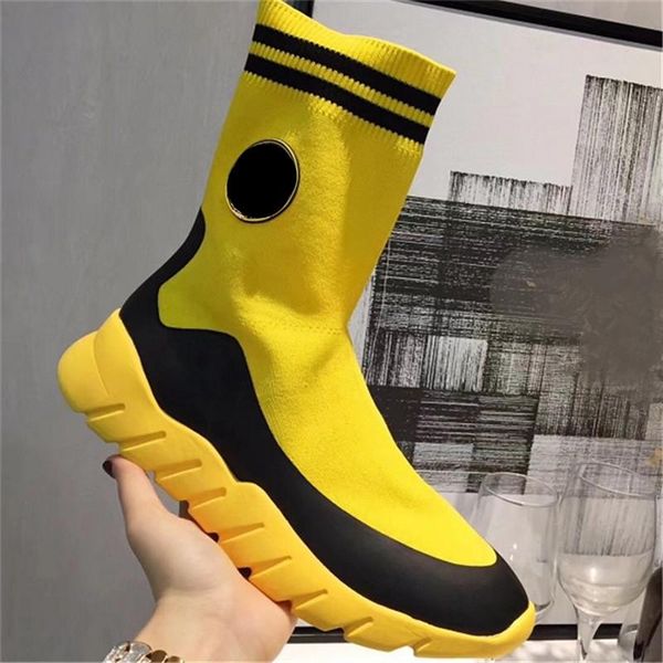 sock boots women mid calf stretch shoes woman slip on zapatos de mujer de cuero mixed color platforms botas mujer cuero genuino, Black
sock boots women mid calf stretch shoes woman slip on zapatos de mujer de cuero mixed color platforms botas mujer cuero genuino, Black