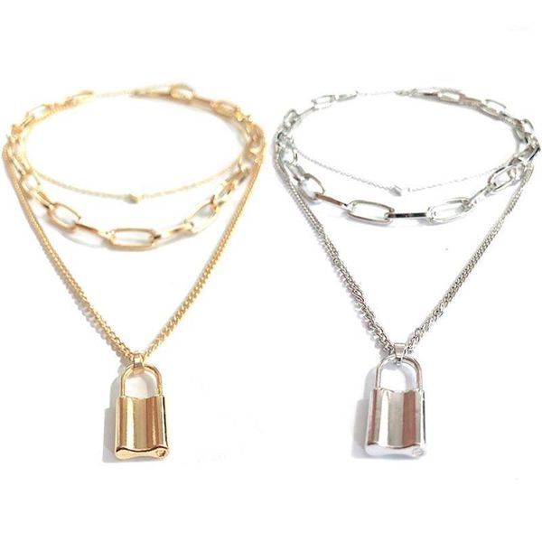 multi layer lover heart lock pendant choker necklace punk padlock heart chain necklace on neck couple wedding jewelry1, Silver
multi layer lover heart lock pendant choker necklace punk padlock heart chain necklace on neck couple wedding jewelry1, Silver