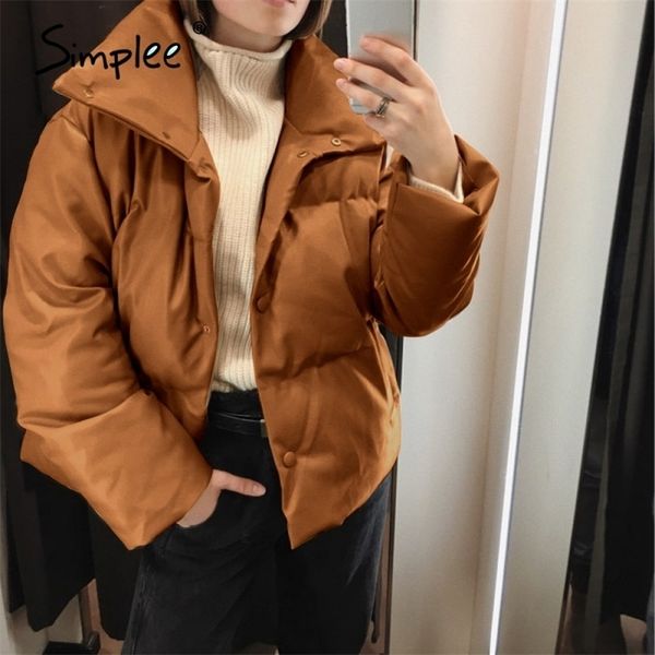 simplee fashion lapel pu leather parkas women long sleeve warm thick women's jacket high street faux leather autumn winter parka 201217, Black
simplee fashion lapel pu leather parkas women long sleeve warm thick women's jacket high street faux leather autumn winter parka 201217, Black