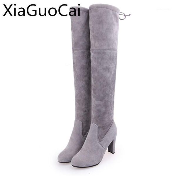 boots stretch fabric women thigh autumn and spring platform for over the knee lace up shoes 351, Black
boots stretch fabric women thigh autumn and spring platform for over the knee lace up shoes 351, Black