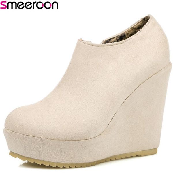 boots smeeroon round toe ankle for women autumn winter super high heels wedding shoes big size 32-43, Black
boots smeeroon round toe ankle for women autumn winter super high heels wedding shoes big size 32-43, Black